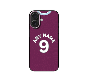Burnley 2025-2026 Home Football Shirt (choose any Name and Number) Protective Premium Rubber Silicone Phone Case