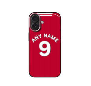 Wrexham 2025-2026 Home Football Shirt (choose any Name and Number) Protective Premium Rubber Silicone Phone Case