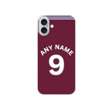 Load image into Gallery viewer, Aston Villa 2026/27 Home Football Shirt (choose any Name and Number) Protective Premium Rubber Silicone Phone Case