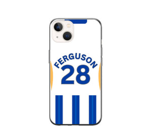 Brighton 2024-2025 Home Football Shirt (choose any Name and Number) Protective Premium Rubber Silicone Phone Case