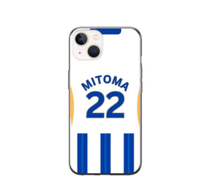 Brighton 2024-2025 Home Football Shirt (choose any Name and Number) Protective Premium Rubber Silicone Phone Case