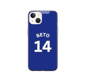 Everton 2024-2025 Home Football Shirt (choose any Name and Number) Protective Premium Rubber Silicone Phone Case