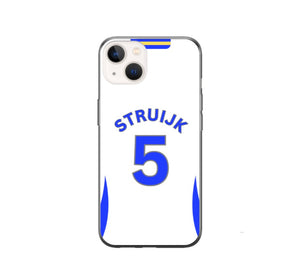 Leeds 2024-2025 Home Football Shirt (choose any Name and Number) Protective Premium Rubber Silicone Phone Case