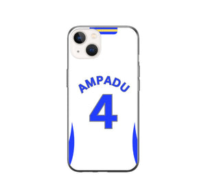 Leeds 2024-2025 Home Football Shirt (choose any Name and Number) Protective Premium Rubber Silicone Phone Case