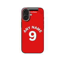 Load image into Gallery viewer, Man Utd 2025-2026 Home Football Shirt (choose any Name and Number) Protective Premium Rubber Silicone Phone Case