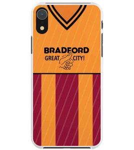 Bradford City Retro Football Shirt Protective Premium Hard Rubber Silicone Phone Case Cover