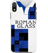 Load image into Gallery viewer, Bristol Rovers Home Rubber Bristol Rovers Home Retro Football Shirt Protective Premium Hard Rubber Silicone Phone Case Cover