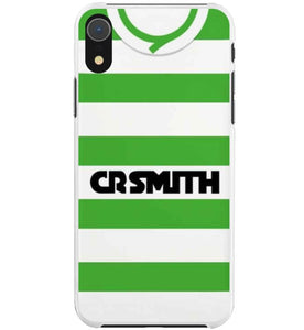 Glasgow Cel Retro Home Football Shirt Protective Premium Silicone Rubber Phone Case Cover