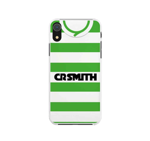 Glasgow Cel Retro Home Football Shirt Protective Premium Silicone Rubber Phone Case Cover