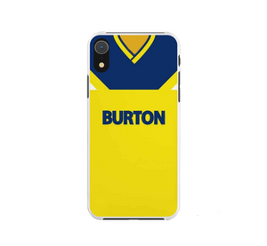 Leeds Away Retro Shirt Protective Premium Hard Rubber Silicone Phone Case Cover