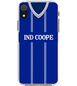 Leicester City Home Retro Football Shirt Protective Premium Rubber Silicone Phone Case Cover