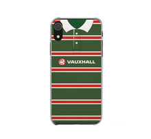 Load image into Gallery viewer, Leicester Tigers Retro Rugby Shirt Protective Premium Hard Rubber Silicone Phone Case Cover