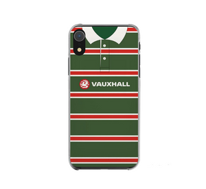 Leicester Tigers Retro Rugby Shirt Protective Premium Hard Rubber Silicone Phone Case Cover