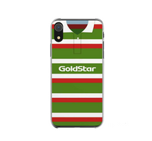 Load image into Gallery viewer, Leicester Tigers Retro Rugby Shirt Protective Premium Hard Rubber Silicone Phone Case Cover