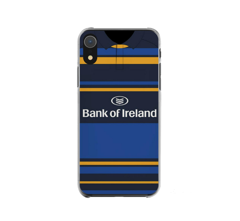 Leinster Rugby Retro Shirt Hard Rubber Premium Phone Case (Free P&P)