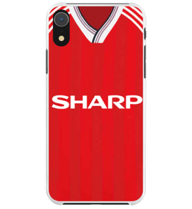 Man Utd Home 1988 Protective Premium Hard Rubber Silicone Phone Case Cover