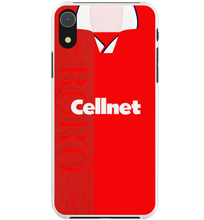 Load image into Gallery viewer, Middlesbrough Retro Football Shirt Protective Premium Hard Rubber Silicone Phone Case Cover