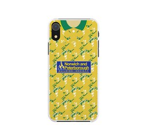 Norwich Retro Shirt Protective Premium Hard Rubber Silicone Phone Case Cover