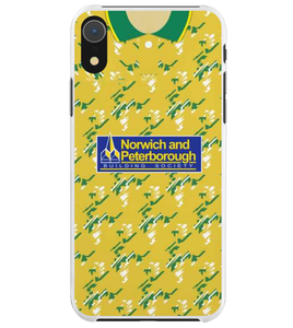 Norwich Retro Shirt Protective Premium Hard Rubber Silicone Phone Case Cover