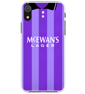 Rangers Away Retro Football Shirt Premium Protective Silicone Rubber Phone Case