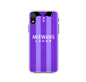 Rangers Away Retro Football Shirt Premium Protective Silicone Rubber Phone Case