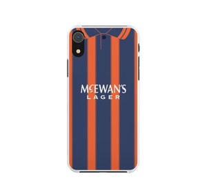 Rangers Retro Football Shirt Premium Protective Hard Silicone Rubber Phone Case