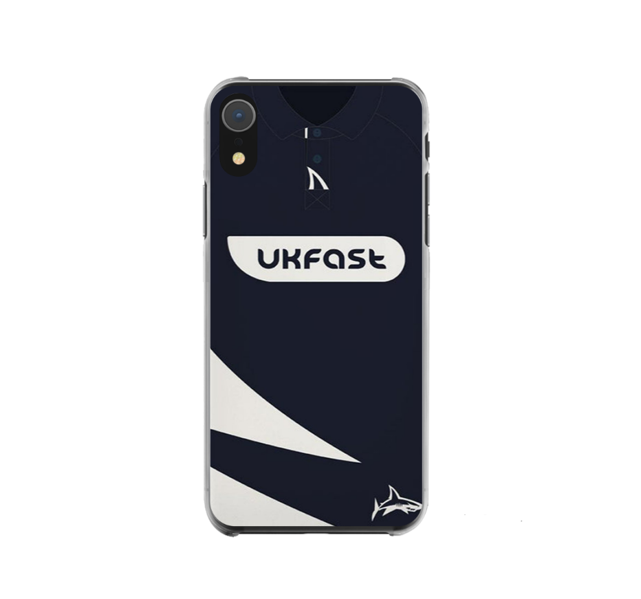 Sale Sharks Rugby Retro Shirt Hard Rubber Premium Phone Case (Free P&P)