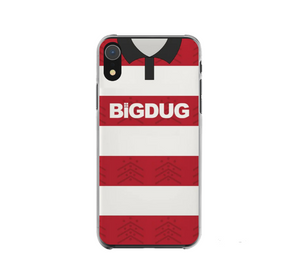 Gloucester Rugby Retro Shirt Protective Premium Hard Rubber Silicone Phone Case Cover