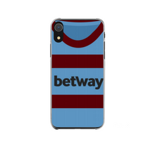 Load image into Gallery viewer, WH London Claret &amp; Blue Away Shirt 2020/21 Rubber Premium Phone Case (Free P&amp;P)