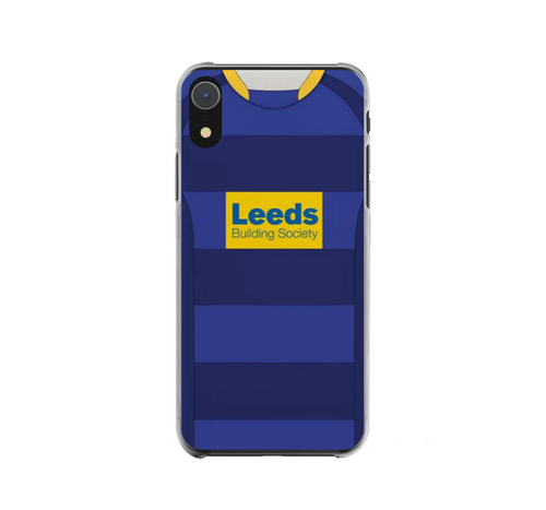 Leeds Rhinos Retro Shirt Hard Rubber Premium Phone Case (Free P&P)
