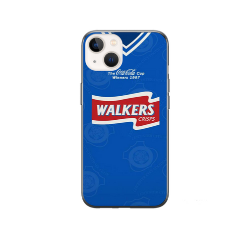 Leicester City Home Retro Football Shirt Protective Premium Rubber Silicone Phone Case Cover