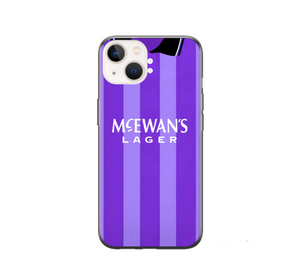 Rangers Away Retro Football Shirt Premium Protective Silicone Rubber Phone Case