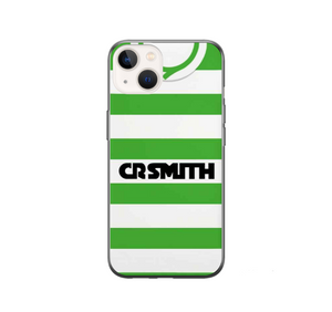 Glasgow Cel Retro Home Football Shirt Protective Premium Silicone Rubber Phone Case Cover