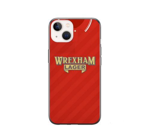 Wrexham Retro Football Shirt Protective Premium Hard Rubber Silicone Phone Case