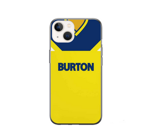 Leeds Away Retro Shirt Protective Premium Hard Rubber Silicone Phone Case Cover