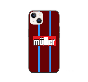 Aston Villa Retro Home Shirt Protective Premium Hard Rubber Silicone Phone Case Cover