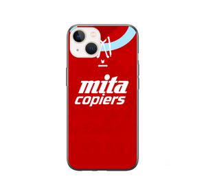 Aston Villa Retro Home Shirt Hard Rubber Premium Phone Case (Free P&P)