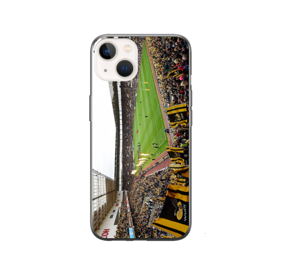 Wasps Retro Rugby Stadium Protective Premium Hard Rubber Silicone Phone Case Cover