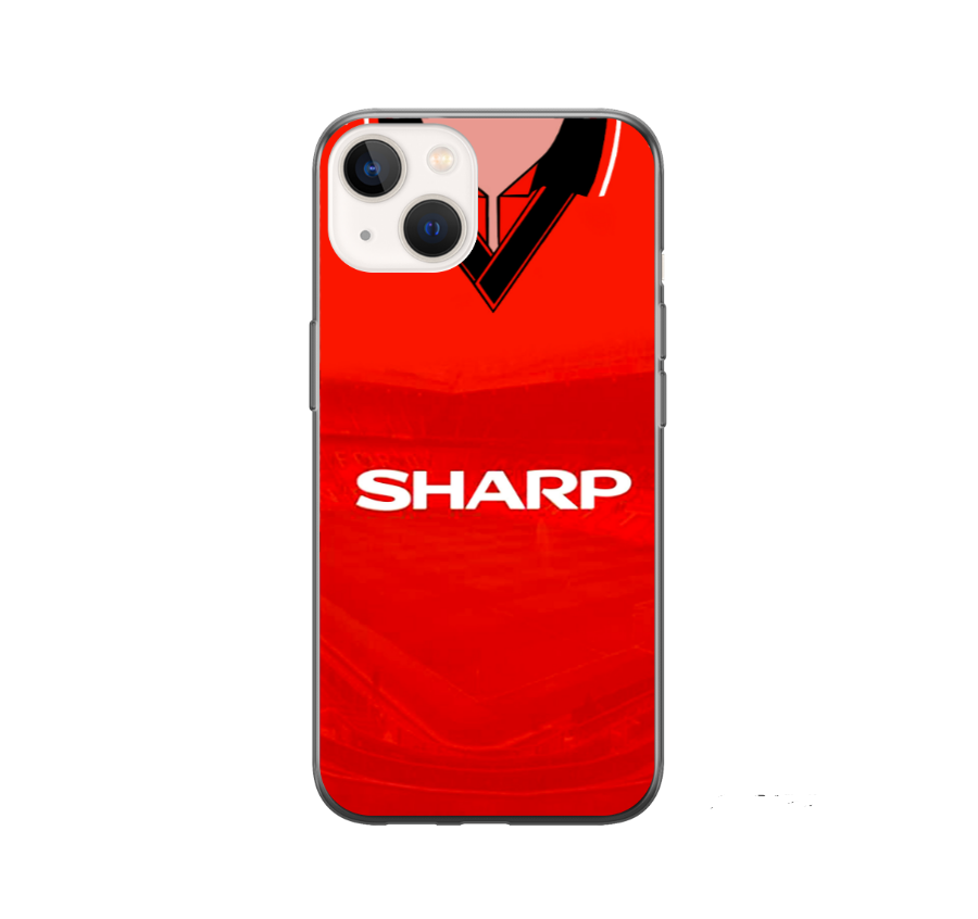 Man Utd Home Protective Premium Hard Rubber Silicone Phone Case Cover