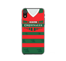 Load image into Gallery viewer, Warrington Wolves Retro Rugby Shirt Protective Premium Hard Rubber Silicone Phone Case Cover