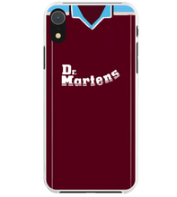 Load image into Gallery viewer, WH London Claret &amp; Blue Shirt 1993/95 Protective Premium Hard Rubber Silicone Phone Case Cover