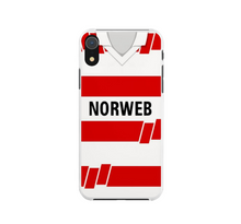 Load image into Gallery viewer, Wigan Warriors Retro Rugby Shirt Protective Premium Hard Rubber Silicone Phone Case Cover