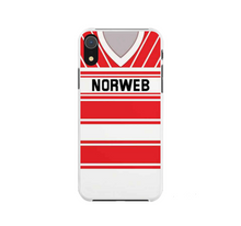 Load image into Gallery viewer, Wigan Warriors Retro Rugby Shirt Protective Premium Hard Rubber Silicone Phone Case Cover