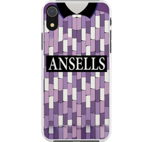 Stoke City Retro Away Protective Premium Hard Rubber Silicone Phone Case Cover