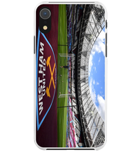 Load image into Gallery viewer, WH London Claret &amp; Blue Stadium Protective Premium Hard Rubber Silicone Phone Case Cover